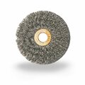 Jaz Crimped Wire Wheel Brush, 3", Small, .014", Steel 07755